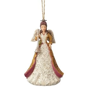 Image of Victorian Angel with Horn Hanging Ornament