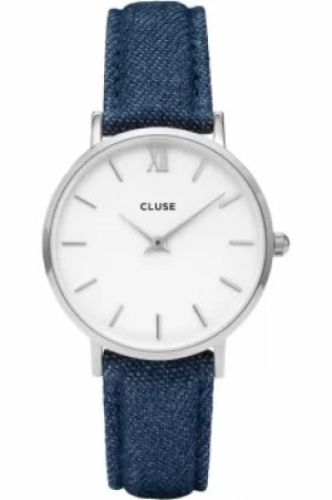 Image of Ladies Cluse Minuit Silver Watch CL30030