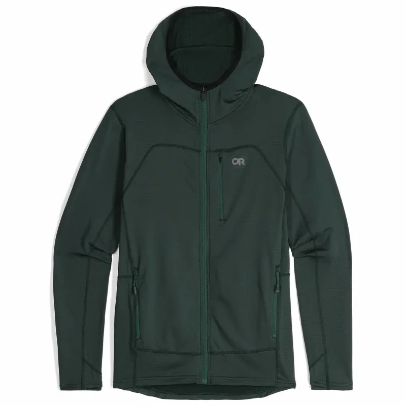 Image of Full zip fleece hoodie Outdoor Research Vigor Grid Vert Male L