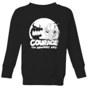 Image of Courage The Cowardly Dog Spotlight Kids Sweatshirt - Black - 7-8 Years