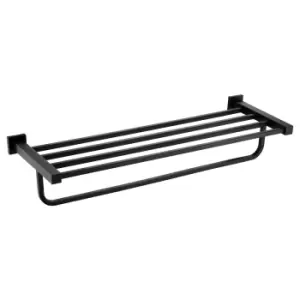 Image of Arissa Matt Black Towel Shelf