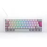 Image of Ducky One3 Mist Mini 60% USB RGB Mechanical Gaming Keyboard Cherry MX Speed Silver Switch - UK Layout