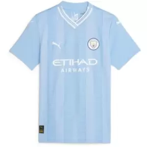 Image of Puma Manchester City Home Shirt 2023 2024 Womens - Blue