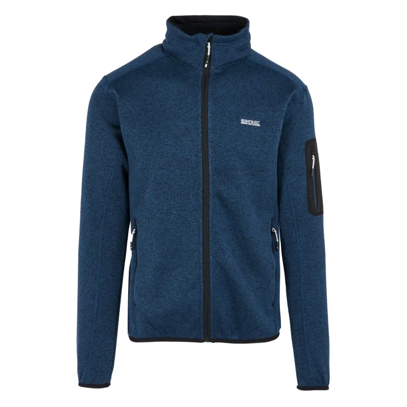 Image of Regatta Regatta Men 'Newhill' Full Zip Fleece in Mid Navy Size: Small Mid Navy S Male 5063019834757