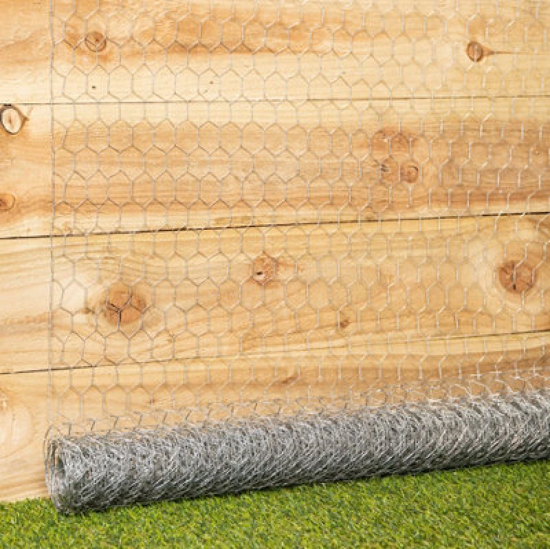 Image of Samuel Alexander 6m x 90cm Galvanised Metal Chicken Garden Wire Netting / Fencing Silver unisex