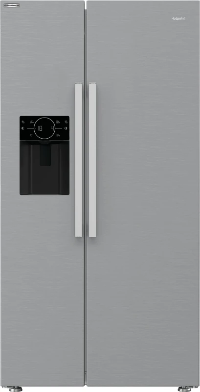 Image of Hotpoint HPG2 6573W XP4UK Plumbed Frost Free American Fridge Freezer - Silver - E Rated