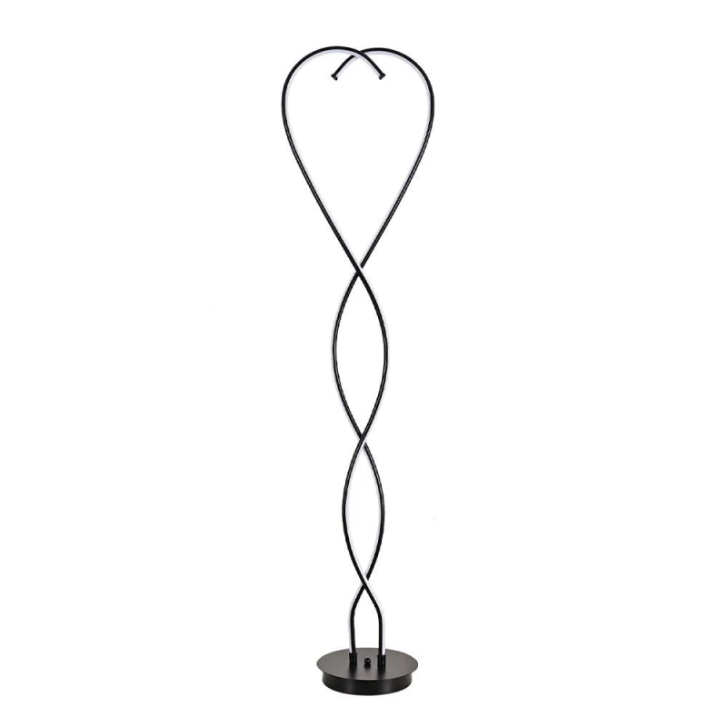 Image of Kabinet UK Swirling LED Floor Lamp for Living Room Black unisex One size