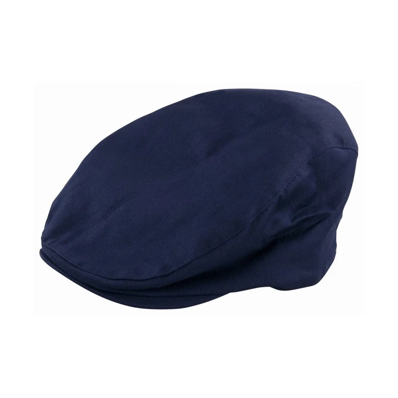Image of Result Womens Gatsby Herringbone Flat Cap in Navy Size: Large Navy Female L