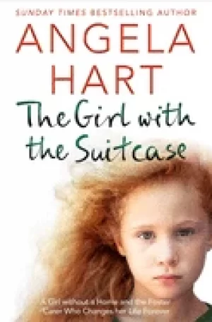 Image of girl with the suitcase a girl without a home and the foster carer who chang