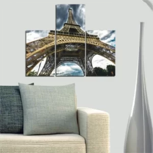 Image of A2 Multicolor Decorative MDF Painting (3 Pieces)