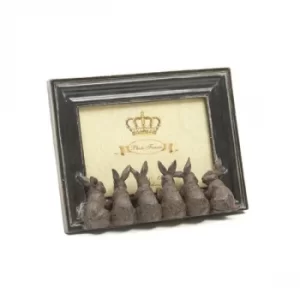 Image of 6x4 Photo Frame with Rabbits by Heaven Sends
