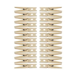 Image of Robert Dyas Wooden Pegs - Pack of 24