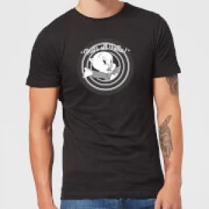 Image of Looney Tunes That's All Folks Porky Pig Mens T-Shirt - Black