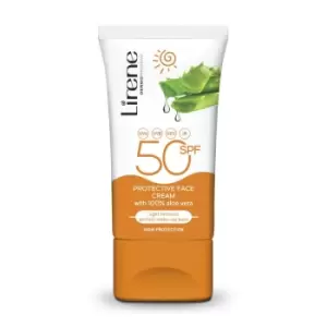 Image of Lirene Protection Face Emulsion With Aloe And IR Complex SPF50 50ml