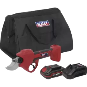 Image of Sealey CP20VPS 20v Cordless Pruning Shears 1 x 2ah Li-ion Charger Bag