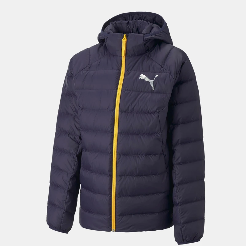 Image of Puma Packlite Hooded Down Jacket Navy male 3-4