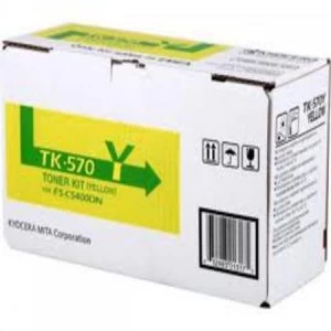 Image of Kyocera TK570Y Yellow Laser Toner Ink Cartridge