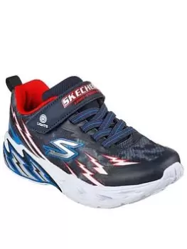Image of Skechers Light Storm 2.0 Light Up Trainers, Navy, Size 3 Older