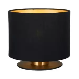 Image of Lucide FUDRAL - Table Lamp - Ø20cm - 1xE27 - Black