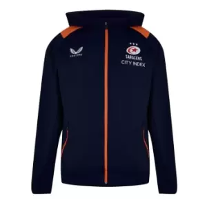 Image of Castore Saracens Zip Hoodie - Blue