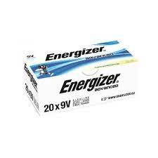 Image of Energizer Advanced 9V Alkaline Batteries Pack of 20 Batteries