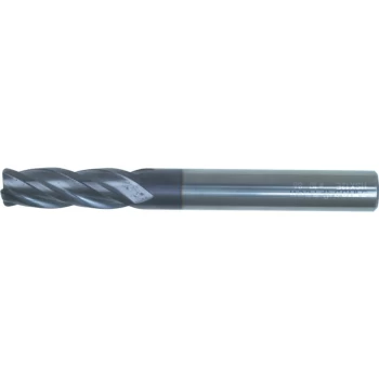 Image of Series 86 10.00X1.0MM Carbide 4 Flute Plain Shank Corner Radius End Mills - Q Coat