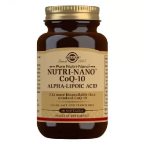 Image of Solgar Nutri-Nano CoQ-10 Alpha Lipoic Acid (60 Softgels)