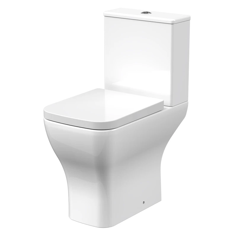 Image of Balterley Comfort Height Toilet Pan, Cistern & Soft Close Seat 820x375x610mm White