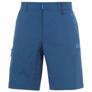 Image of Jack Wolfskin Active Track Shorts Mens - Poseidon Blue