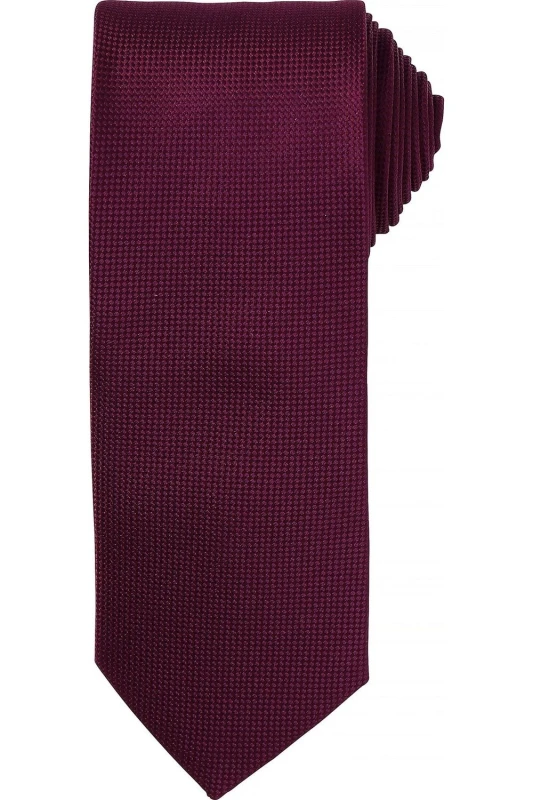 Image of Premier Premier Men Micro Waffle Formal Work Tie Pack of 2 in Aubergine Aubergine One Size Male 5059269154127