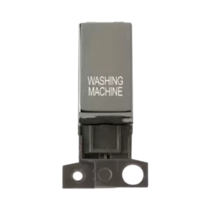 Image of Click Scolmore MiniGrid 13A Double-Pole Ingot Washing Machine Switch Black Nickel - MD018BN-WM
