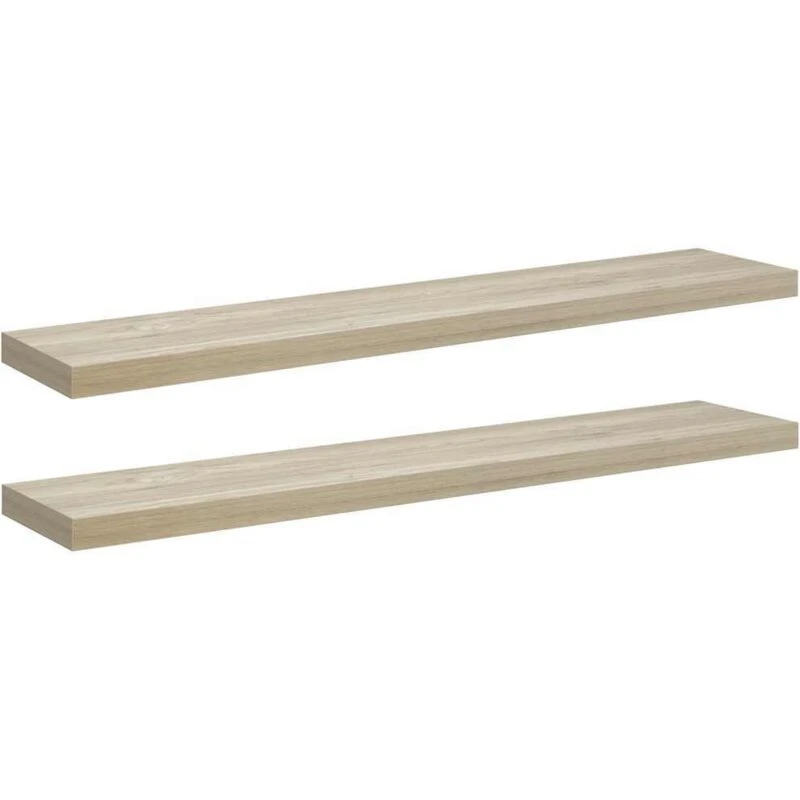 Image of VIDAXL Vidaxl - Floating Wall Shelves 2 pcs Oak 120x23.5x3.8cm mdf 8720286075159