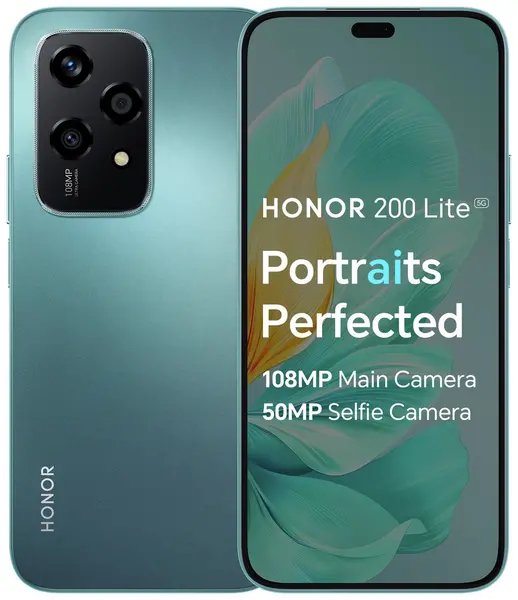 Image of HONOR SIM Free HONOR 200 Lite 5G 256GB AI Mobile Phone - Cyan Lake