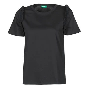 Image of Benetton MARIELLA womens T shirt in Black - Sizes S,M,L,XS
