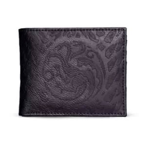 Image of GAME OF THRONES House of the Dragon Logo All-over Print Bi-fold Wallet Black (MW478256GOT)