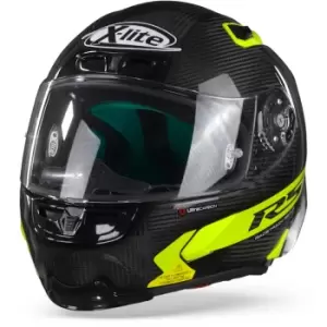 Image of X-Lite X-803 RS Ultra Carbon Hot Lap 16 Carbon Black Yellow 2XL