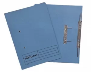 Image of ValueX Transfer Spring File Manilla Foolscap 285gsm Blue (Pack 25)