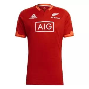 Image of adidas New Zealand Rugby All Blacks Training Shirt Mens - Red