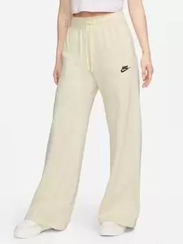 Image of Nike Nsw Club Wide Jogger, Cream, Size S, Women