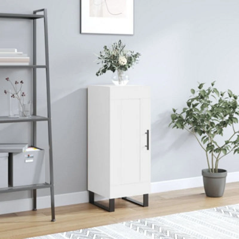 Image of VIDAXL Sideboard White 34.5x34x90cm Engineered Wood Vidaxl 8720845871833