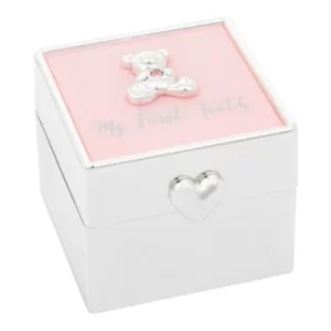 Image of My First Tooth Box Silver/Pink