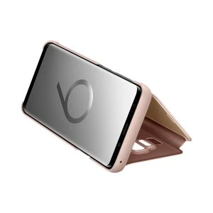 Image of Samsung EF ZG960CFEGWW Galaxy S9 Clear View Standing Cover Gold