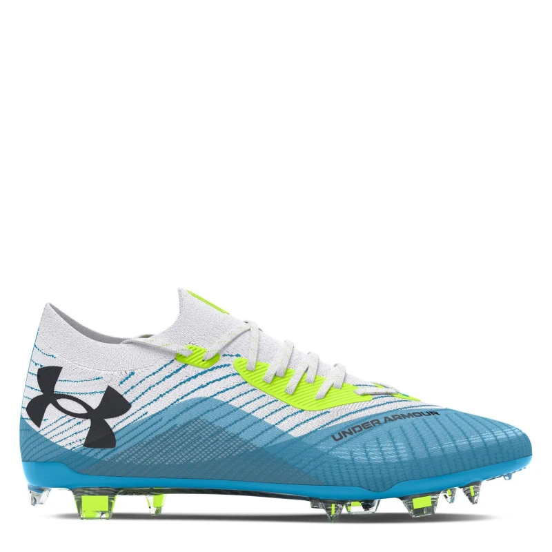 Image of Under Armour Mens UA Shadow Elite 2.0 Firm Ground Football Boots - White Male 7