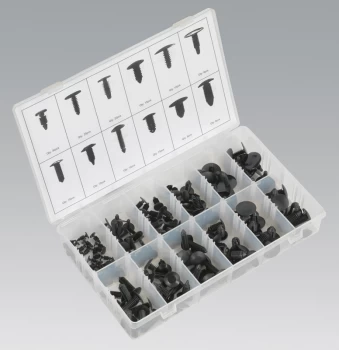 Image of Sealey BTC16 Trim Clip Assortment for GM, Chrysler & Ford 168pc