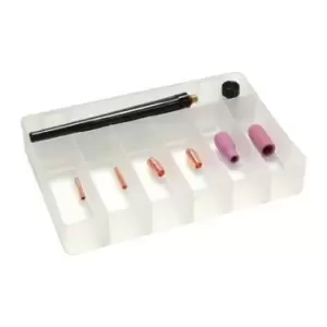 Image of Ensemble daccessoires TIG 10 pieces dans boite en plastique WE 24mm A.BINZEL