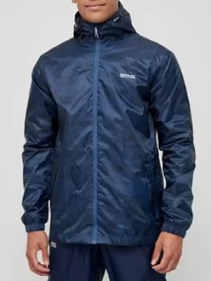 Image of Regatta Regatta Printed Pack It Jacket Waterproof Shell Jacket, Blue, Size XS, Men