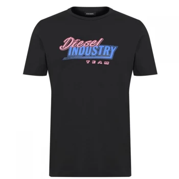 Image of Diesel Industry Team T Shirt - Black 9XX