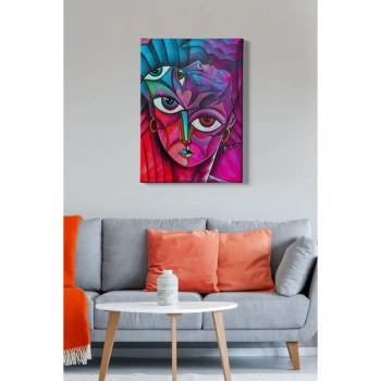 Image of Kanvas Tablo (50 x 70) - 107 Multicolor Decorative Canvas Painting