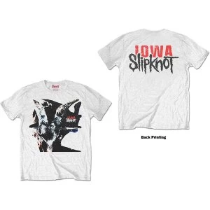 Image of Slipknot - Iowa Goat Shadow Unisex Medium T-Shirt - White