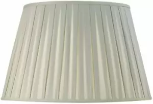 Image of 17 Inch Luxury Round Tapered Lamp Shade - Duck Egg Blue - Faux Silk Fabric